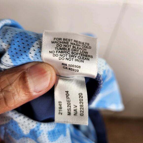 Peter Millar Crown‎ Sport Shackleford Camo Golf Short Navy Blue Camo Men's 38 - Picture 9 of 9